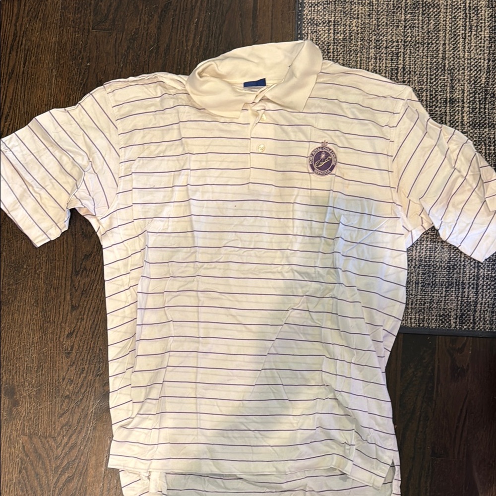 Striped Polo Shirt with Logo